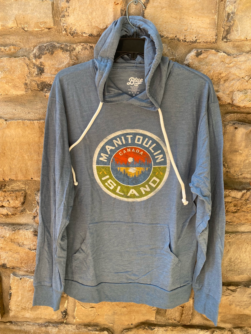 Longsleeve- Manitoulin Hooded pullover (round logo)