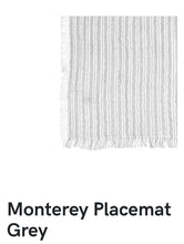 Load image into Gallery viewer, Monterey Placemat Gray and Blue
