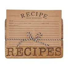 Load image into Gallery viewer, Wooden Recipe Card Holder
