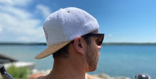 Load image into Gallery viewer, Hat- Beach Please Cork Snap Back (white)

