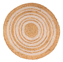 Load image into Gallery viewer, Jute Placemat Rounds (Century Stripe)
